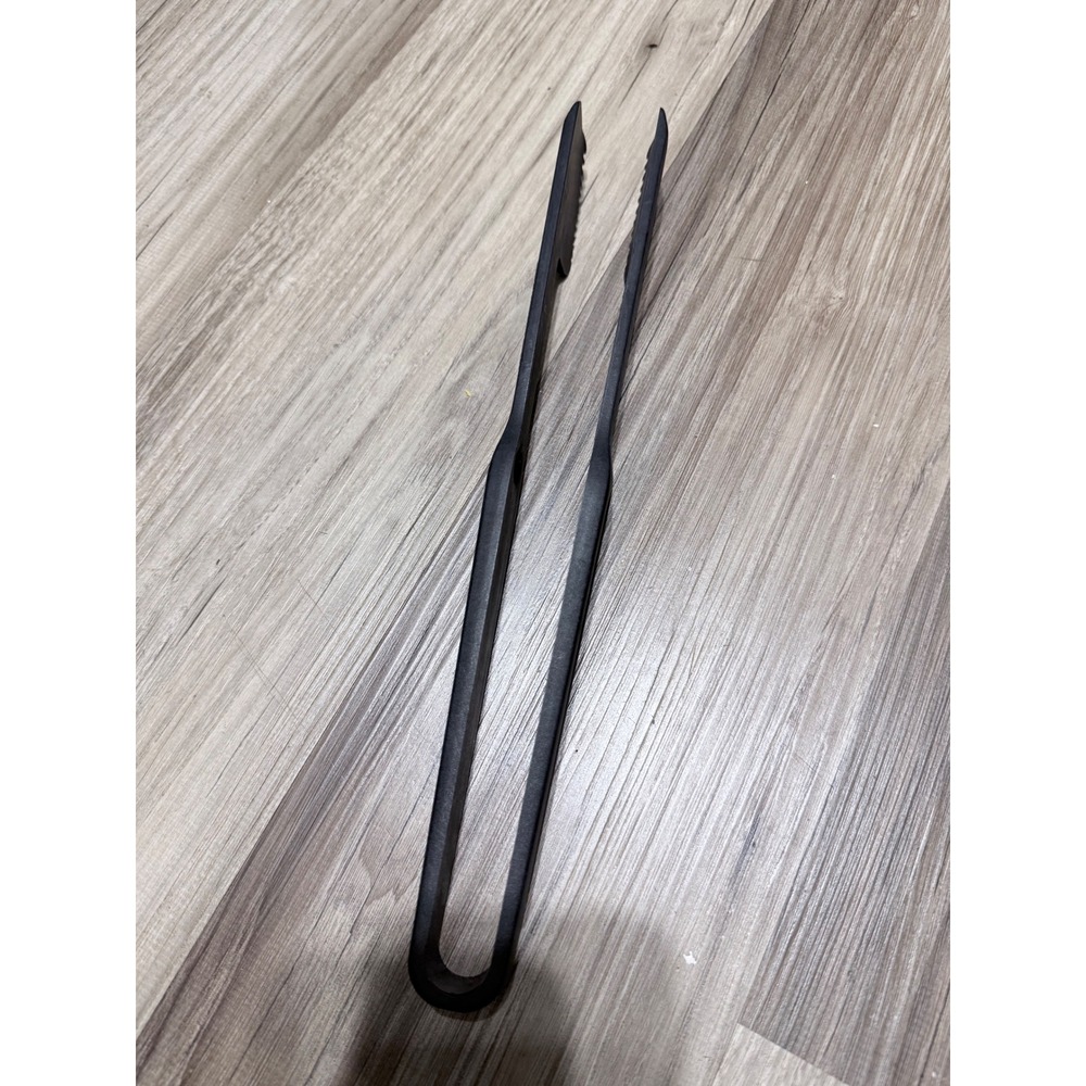 Pampered Chef Black Nylon Chef Tongs Heat Resistant 12 Inch 1975 USA